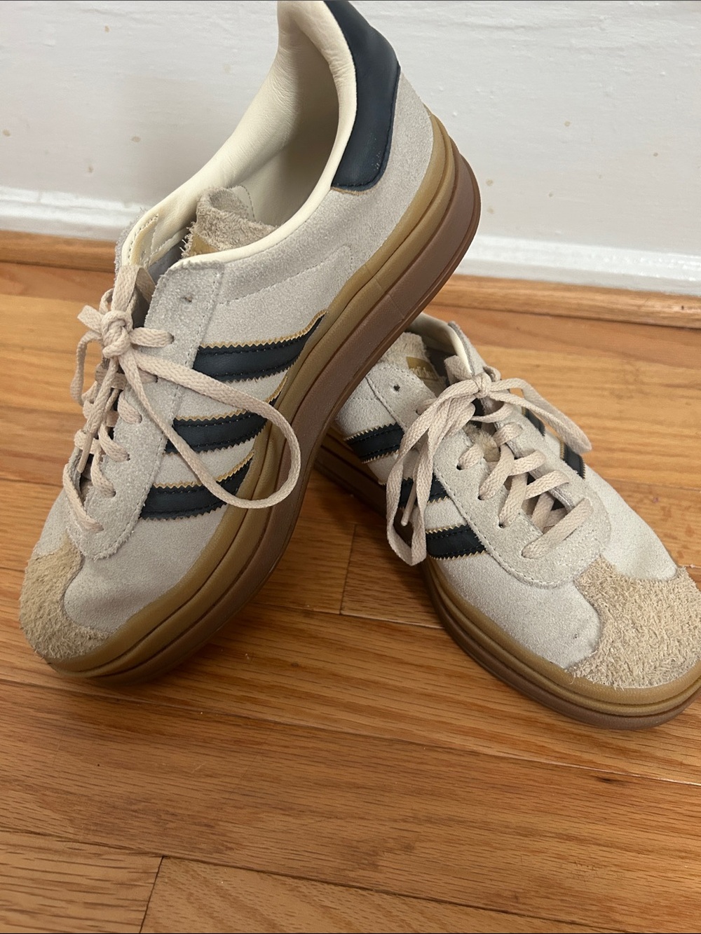Adidas Gazelle Bold 3-stripe Platform Sneakers Suede size 8.5
